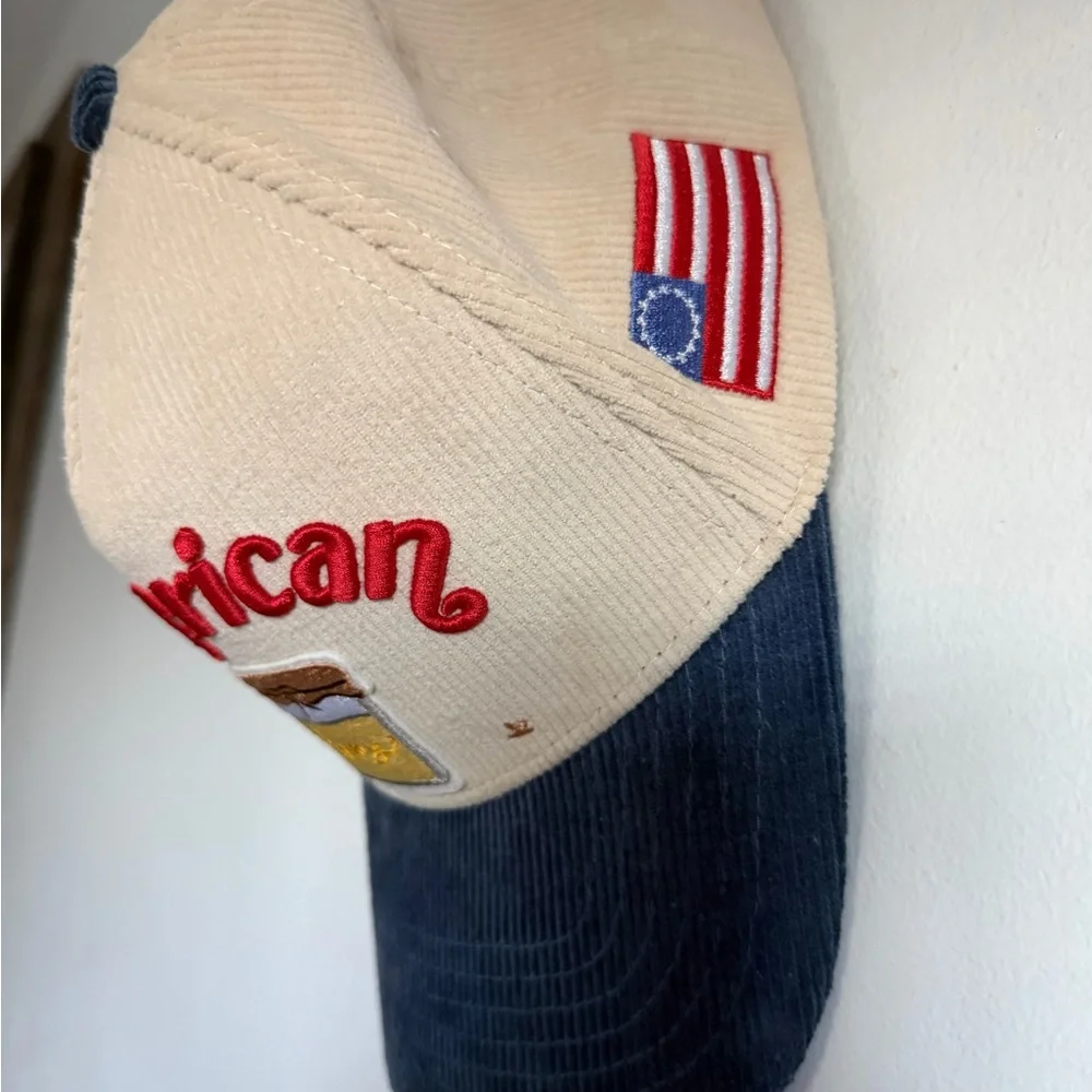 KAXI American Embroidered Cap with Blue Brim - Picture 4 of 6